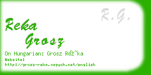 reka grosz business card